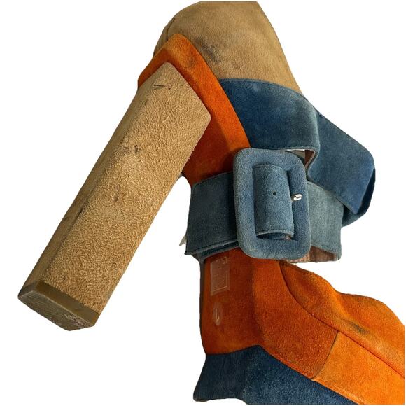 jeffrey campbell dressen colorblock platform heels size 7 - Picture 6 of 12